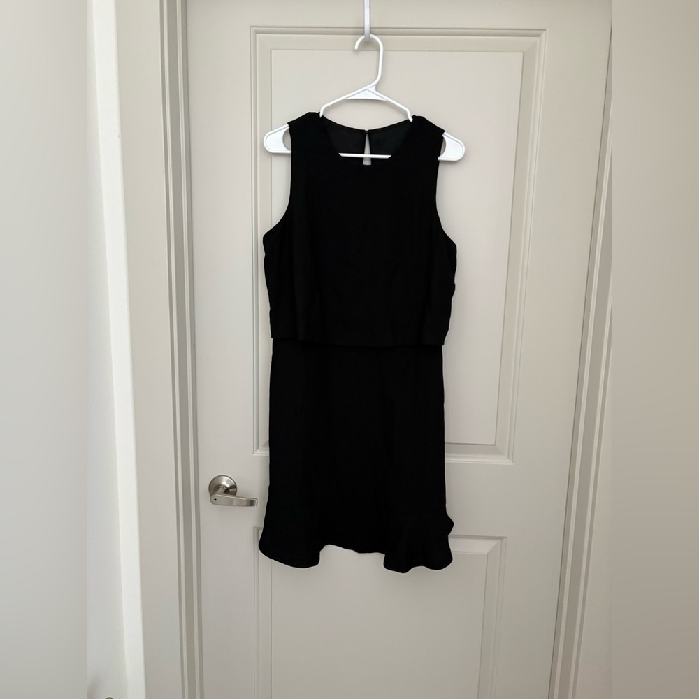 Banana Republic black layered sheath dress size 10 NWT